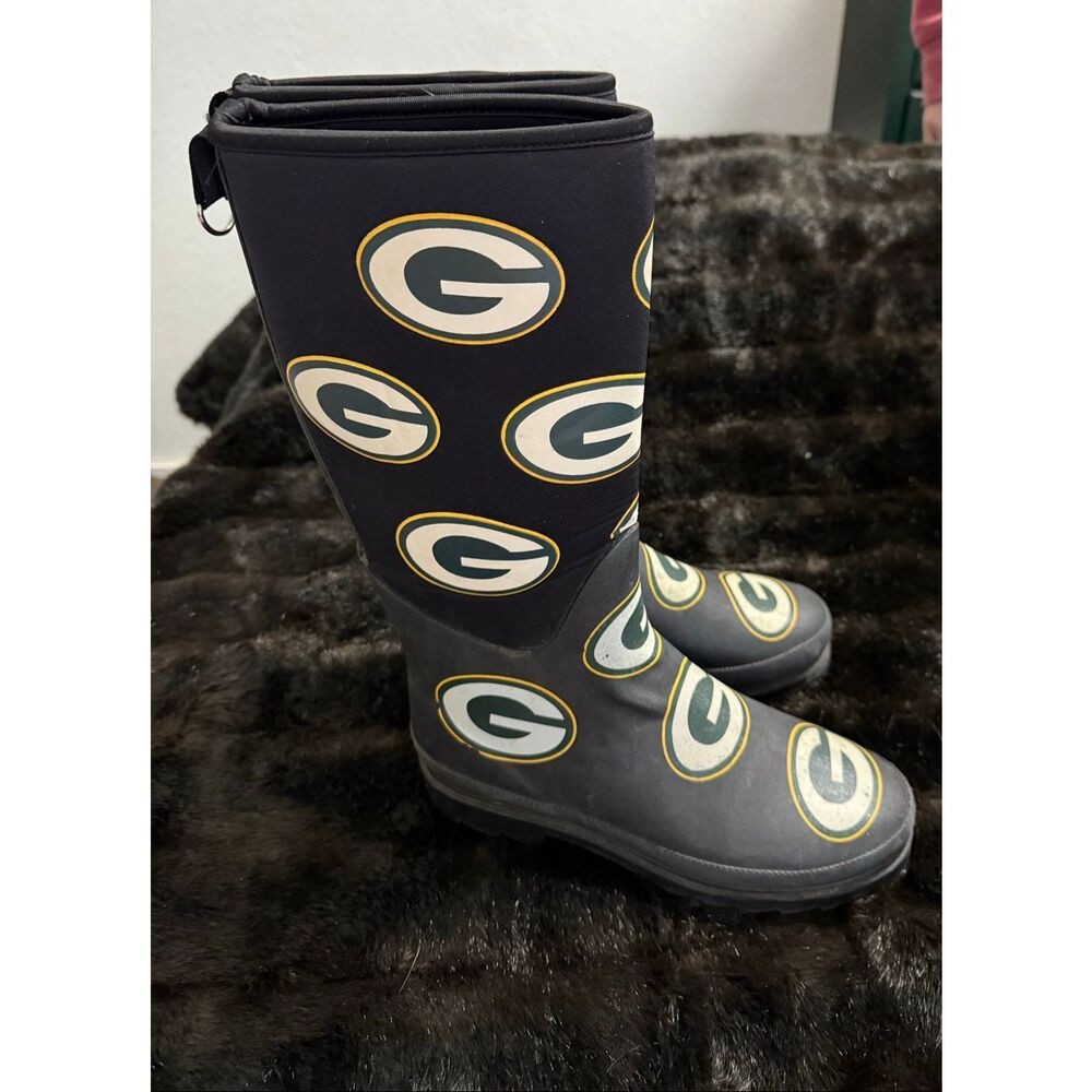 NFL‎ Green Bay Packers Rain Boots - Size 9 Licensed,